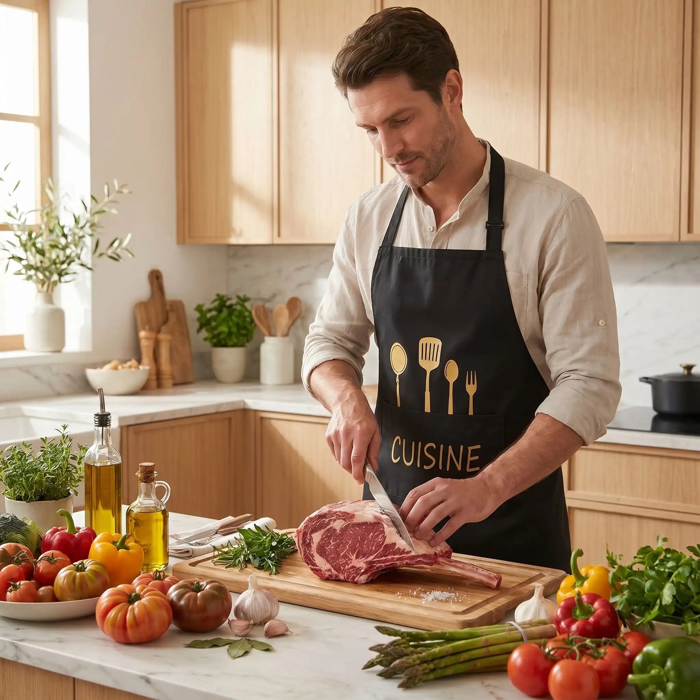 Tablier de cuisine | Imperméable PVC - Cuisineetplus