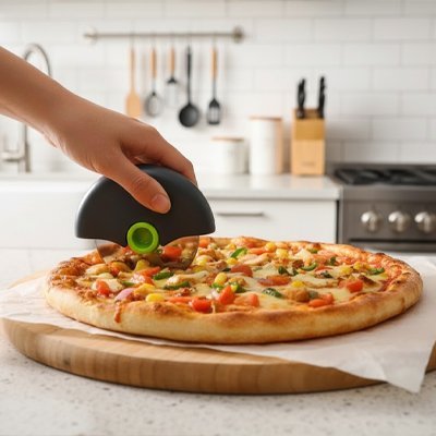 Couteau à pizza | Ergonomique Ultra Tranchant - Cuisineetplus