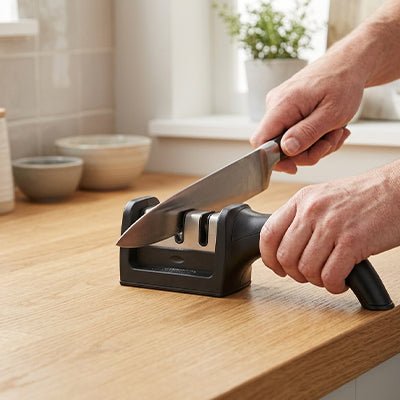 Aiguiseur couteau | 3 étapes professionnel - Cuisineetplus