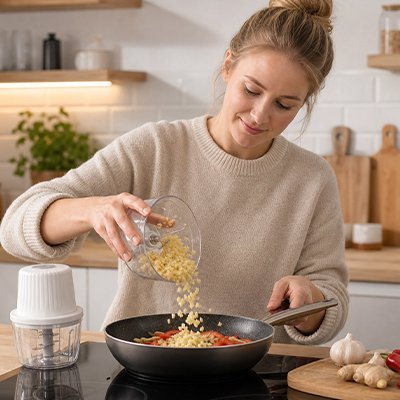 Mini hachoir electrique | Puissant - Cuisineetplus