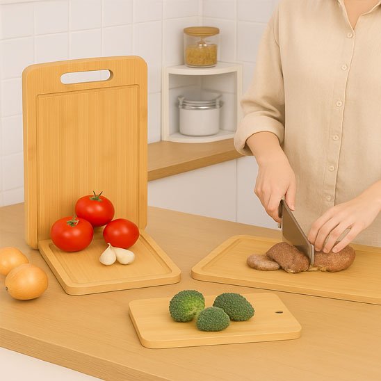 Planche à découper bois | Massif Élégant - Cuisineetplus