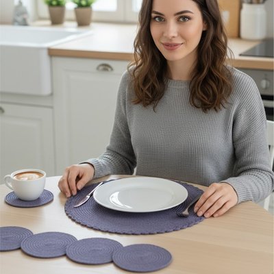 Set de table rond | Elegance - Cuisineetplus