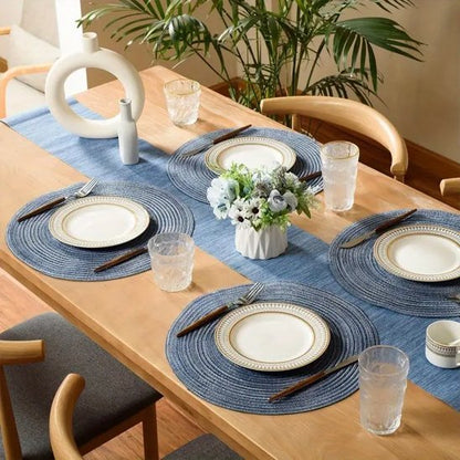Set de table rond | Élégant Lavable - Cuisineetplus