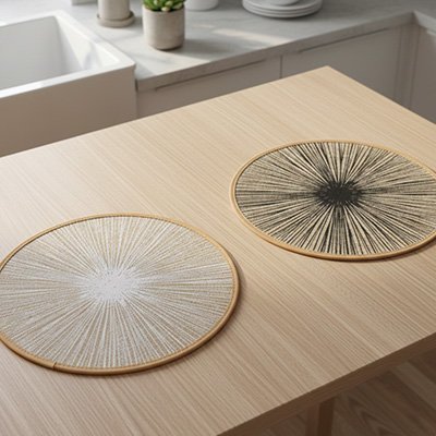 Set de table rond | Élégant - Cuisineetplus