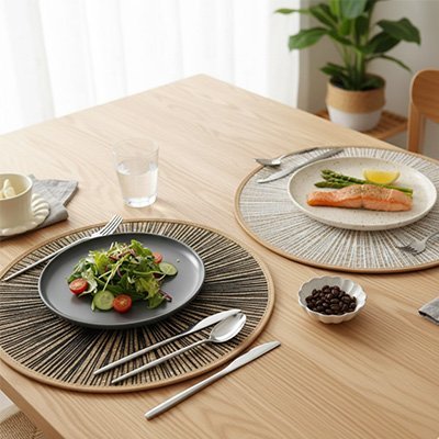 Set de table rond | Élégant - Cuisineetplus